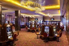 Mobile phone showing okjl casino slot game interface in the Philippines